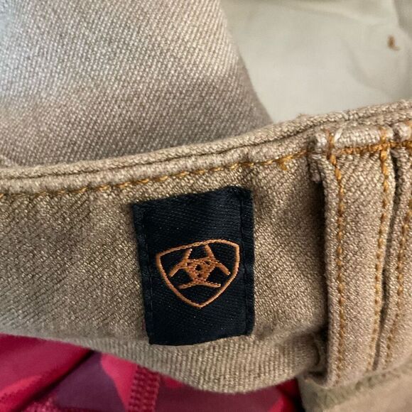 Ariat Womens 32 R Riding Breeches Equestrian Tan Beige Outdoor Horse AS IS‎ - Picture 8 of 10